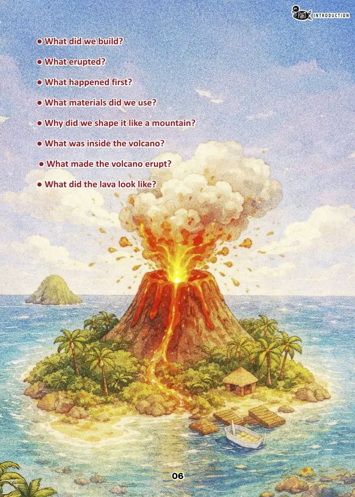 First Time Series Island Adventure Stem Volcano Experiment English Class For Kids 4